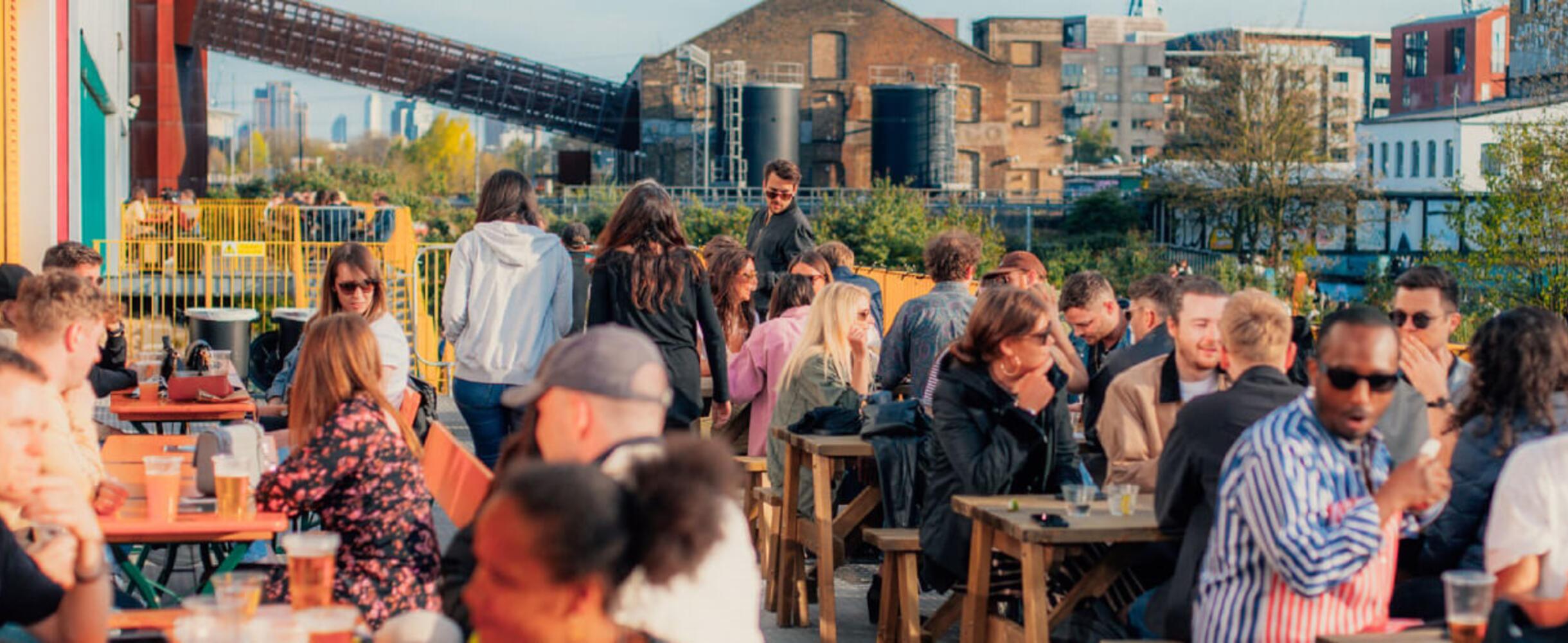 Hackney Bridge in the Summer